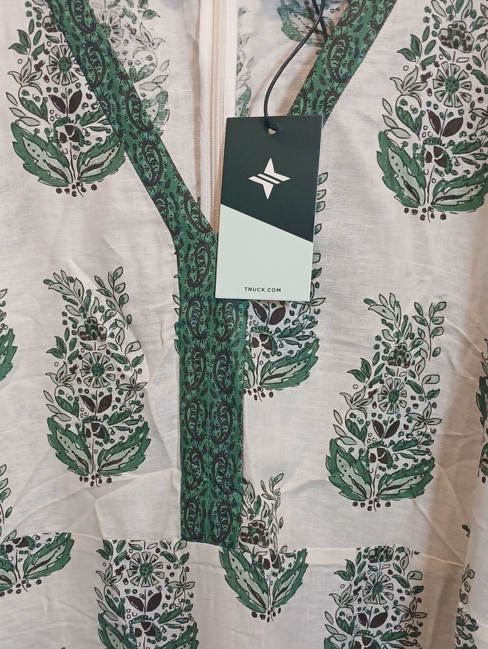 Tuckernuck  Jade Terrace Cotton Linen Rollins Dress Sz L NWT - Picture 7 of 7